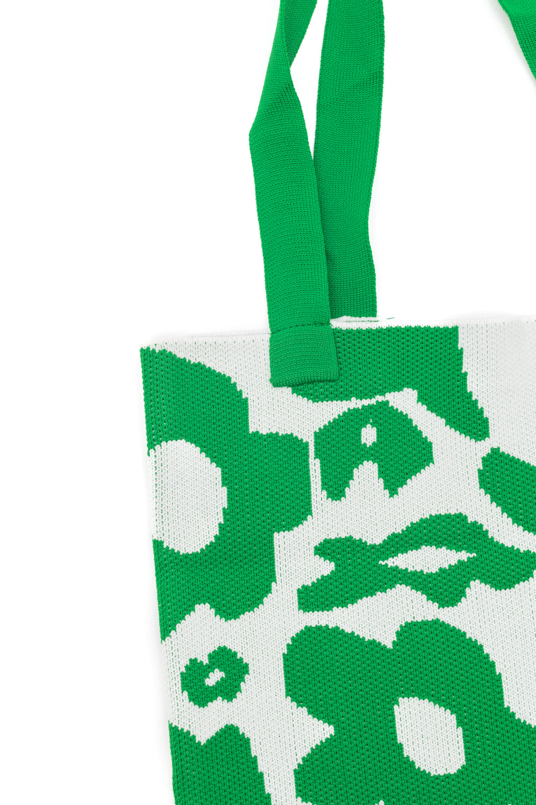 Lazy Daisy Knit Bag in Green