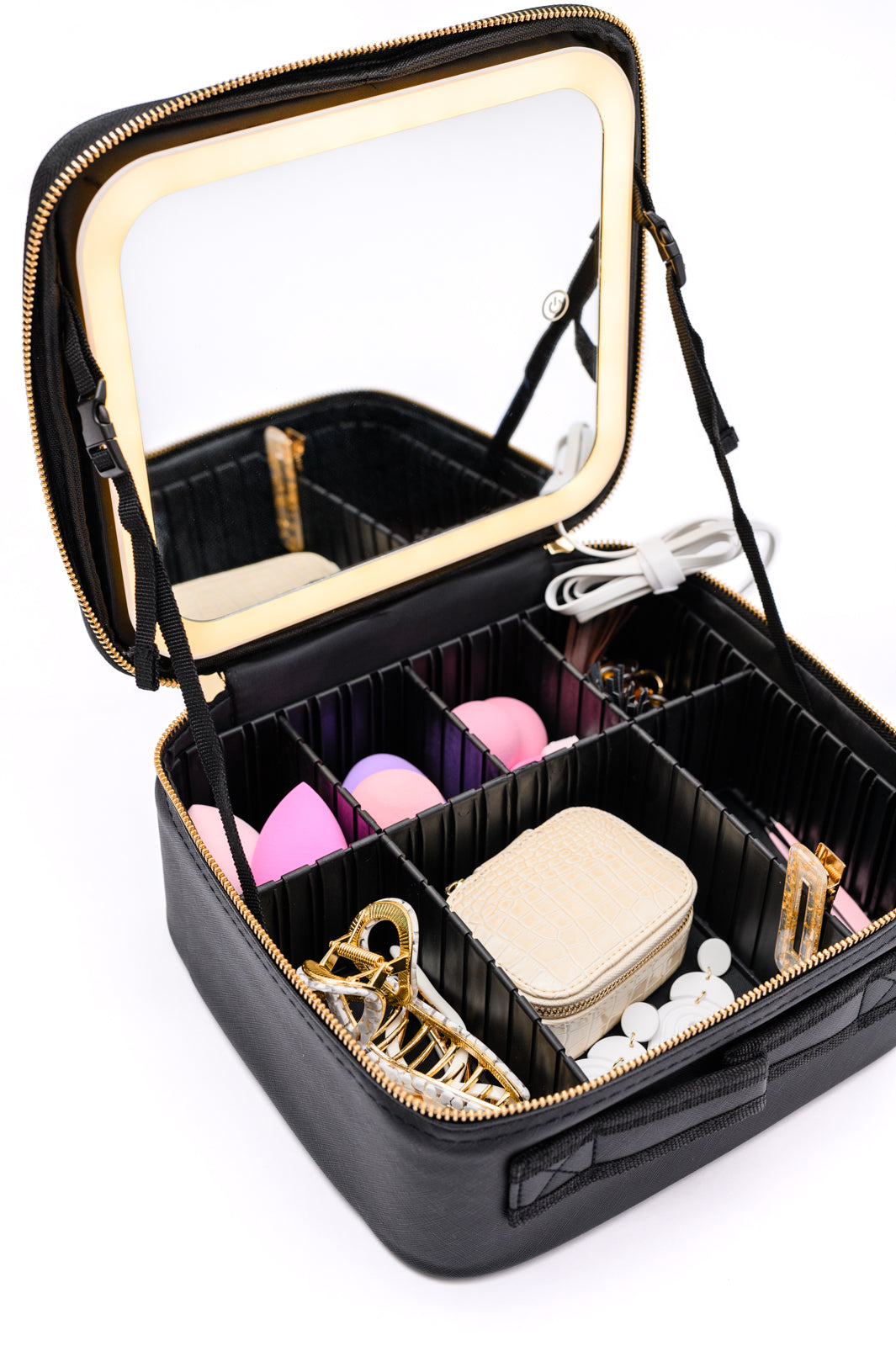 She's All That LED Makeup Case in Black