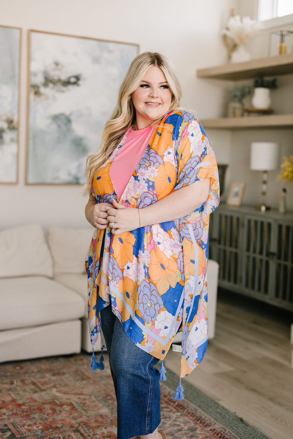 Island Living Floral Kimono