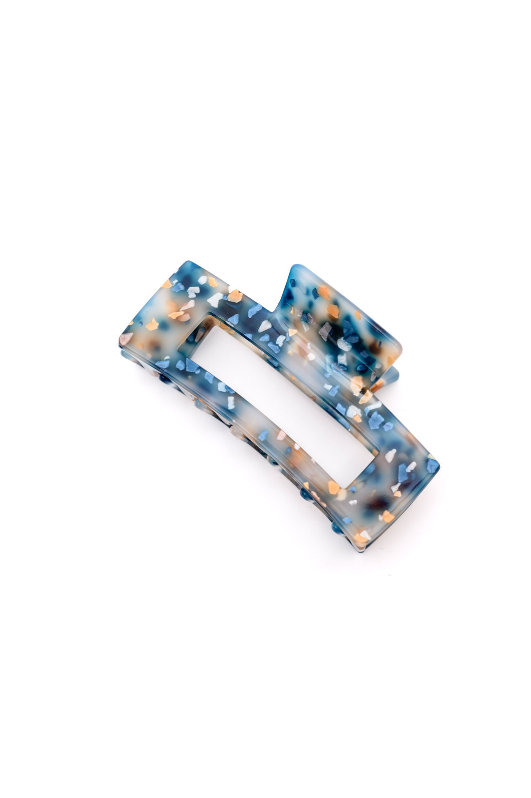 Life's A Party Confetti Claw Clip In Teal