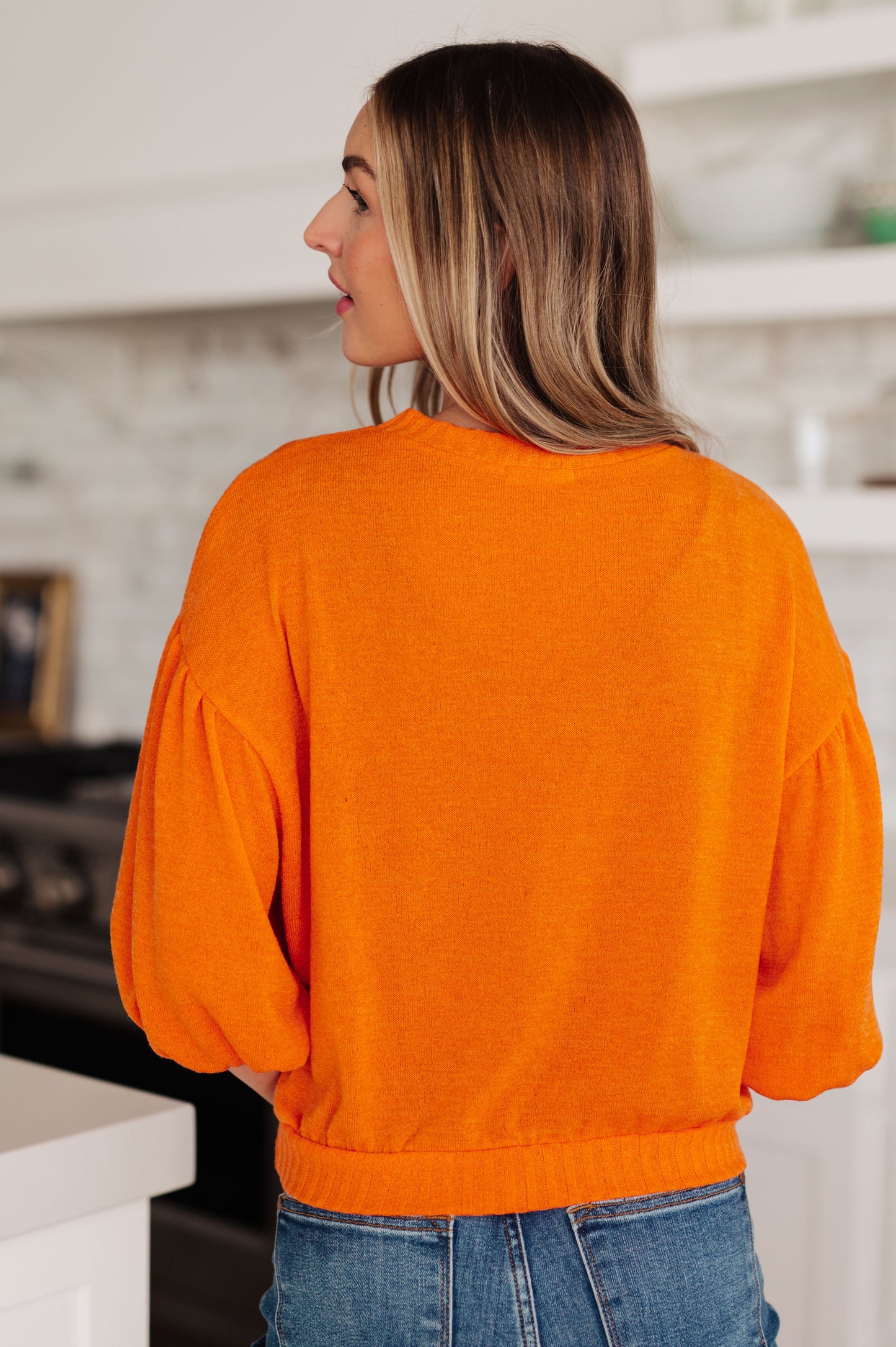 Subway Station Sweater in Orange