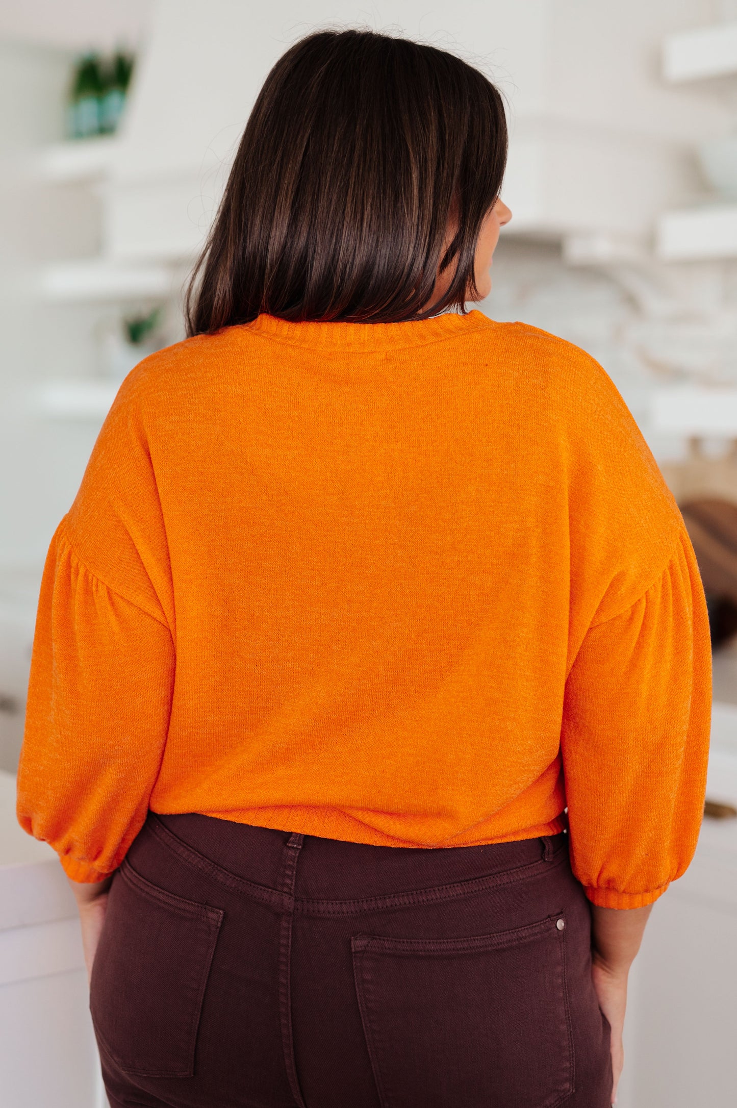 Subway Station Sweater in Orange